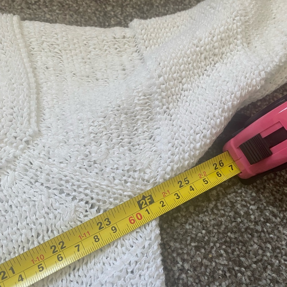 Ann Taylor White Textured Cardigan - Picture 6 of 7